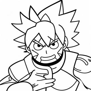 Bakugo Action Pose Coloring Page 24213-19599