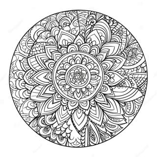 Black Background Mandala Coloring Page 24223-19602