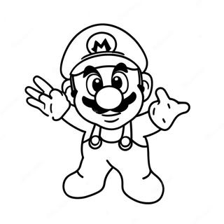 Mario Star Coloring Pages