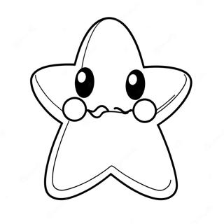 Shiny Mario Star Coloring Page 24244-19623