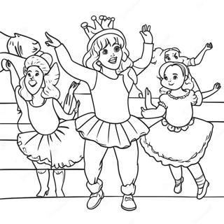 Colorful Stage Performance Coloring Page 24254-19629