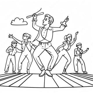 Colorful Stage Performance Coloring Page 24254-19632