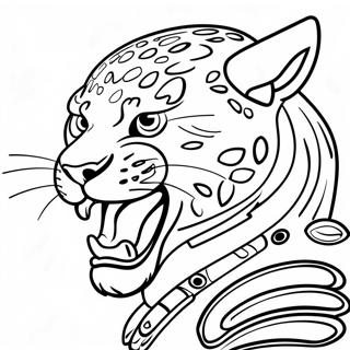 Jacksonville Jaguars Mascot Coloring Page 24284-19655