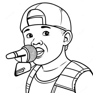 Lil Baby With Microphone Coloring Page 24294-19661