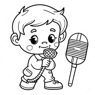 Lil Baby With Microphone Coloring Page 24294-19663