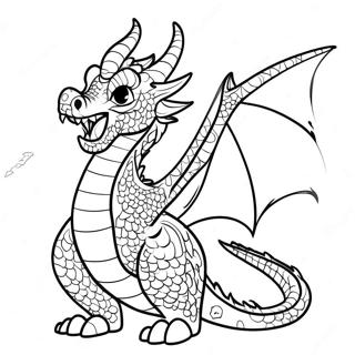 Fire Dragon Coloring Pages