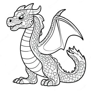 Majestic Fire Dragon Coloring Page 24304-19666