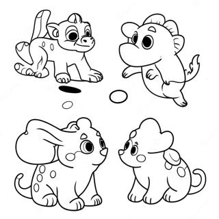 Fun Tracing Animals Coloring Page 2432-2071