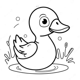 Paper Duck Coloring Pages