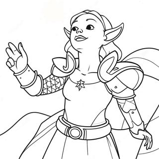 Nimona In Action Coloring Page 24354-19711