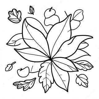 First Day Of Fall Leaves Coloring Page 24383-19730