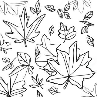 First Day Of Fall Leaves Coloring Page 24383-19731