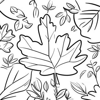 First Day Of Fall Leaves Coloring Page 24383-19732