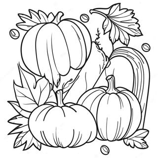 Autumn Harvest Scene Coloring Page 24384-19733