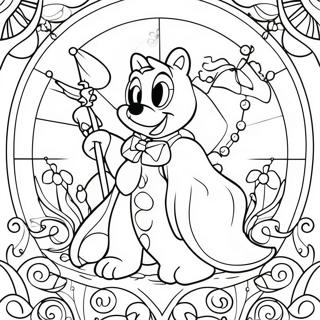 Disney Stained Glass Coloring Page 24413-19755