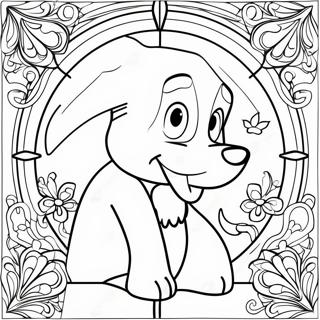 Disney Stained Glass Coloring Page 24413-19756