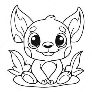 Halloween Stitch Coloring Page 2441-2058