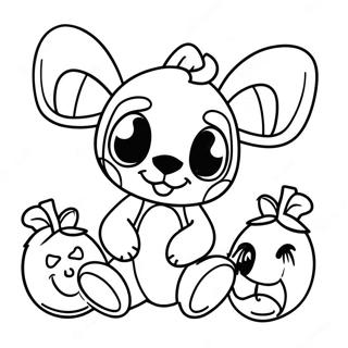 Halloween Stitch Coloring Page 2441-2060