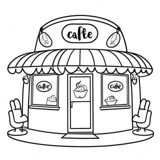 Butterbean Cafe Coloring Pages