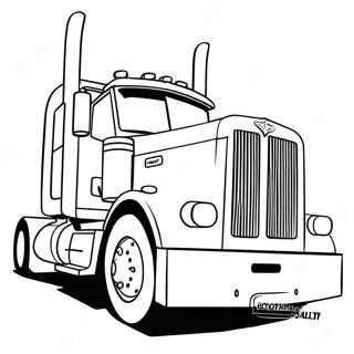 Peterbilt Coloring Pages