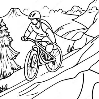 Mountain Bike Coloring Pages