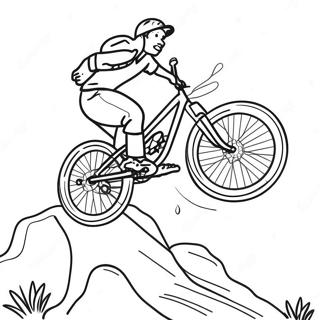 Mountain Bike Coloring Pages