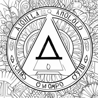 Alcoholics Anonymous Logo Coloring Page 24473-19802