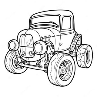 Bone Shaker Hot Wheels Coloring Page 24493-19822