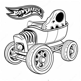 Bone Shaker Hot Wheels Coloring Page 24493-19823