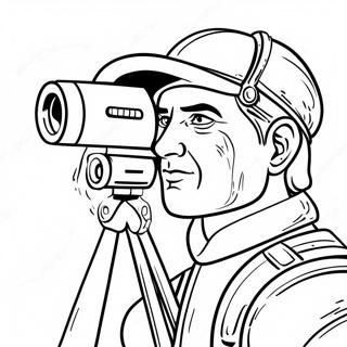 Titan Cameraman Coloring Pages