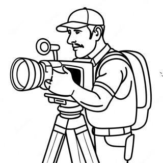 Titan Cameraman With Bright Lights Coloring Page 24504-19827