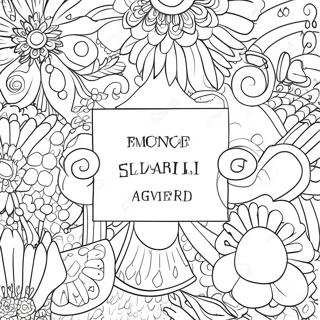 Colorful Spanish Vocabulary Coloring Page 24514-19838