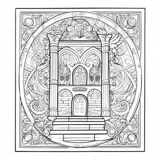 Detailed Beis Hamikdash Coloring Page 24524-19850