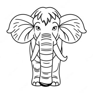 Woolly Mammoth Coloring Page 24553-19862