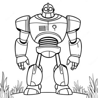 Friendly Iron Giant Coloring Page 24564-19879