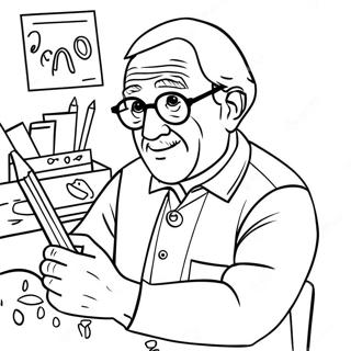 Grandpa Coloring Page 24583-19890