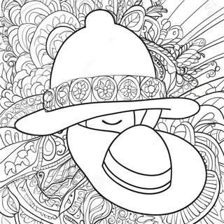 Hat Coloring Page 24603-19906