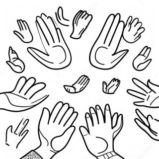 Sign Language Alphabet Coloring Pages