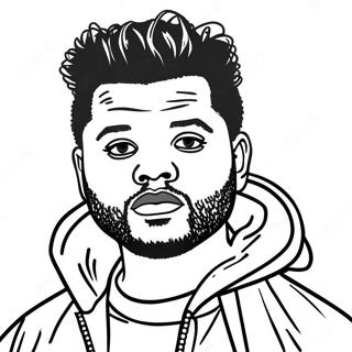 The Weeknd Coloring Pages