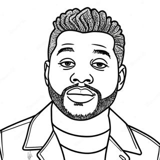 The Weeknd Coloring Page 24663-19954