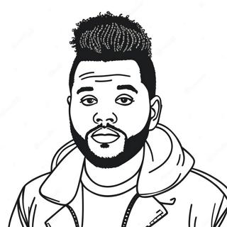 The Weeknd Coloring Page 24663-19956