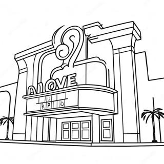 Movie Theater Coloring Page 24673-19960