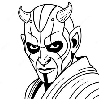 Darth Maul Coloring Pages