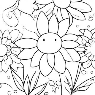 Summer Flowers Coloring Pages