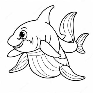 Shark Boy Coloring Pages