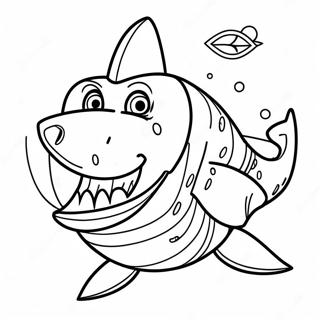 Shark Boy Coloring Pages