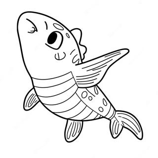 Adventurous Shark Boy Coloring Page 24704-19988