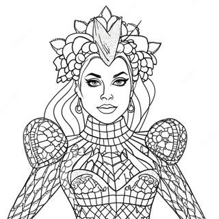 Lady Gaga In Sparkly Outfit Coloring Page 24714-19997