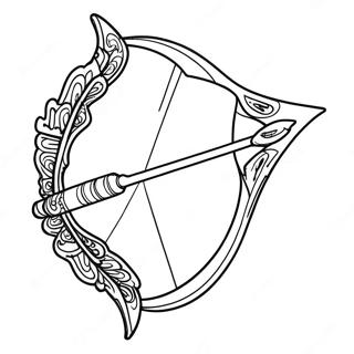 Bow And Arrow Coloring Page 24723-20002