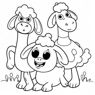 Shaun The Sheep With Friends Coloring Page 24734-20013